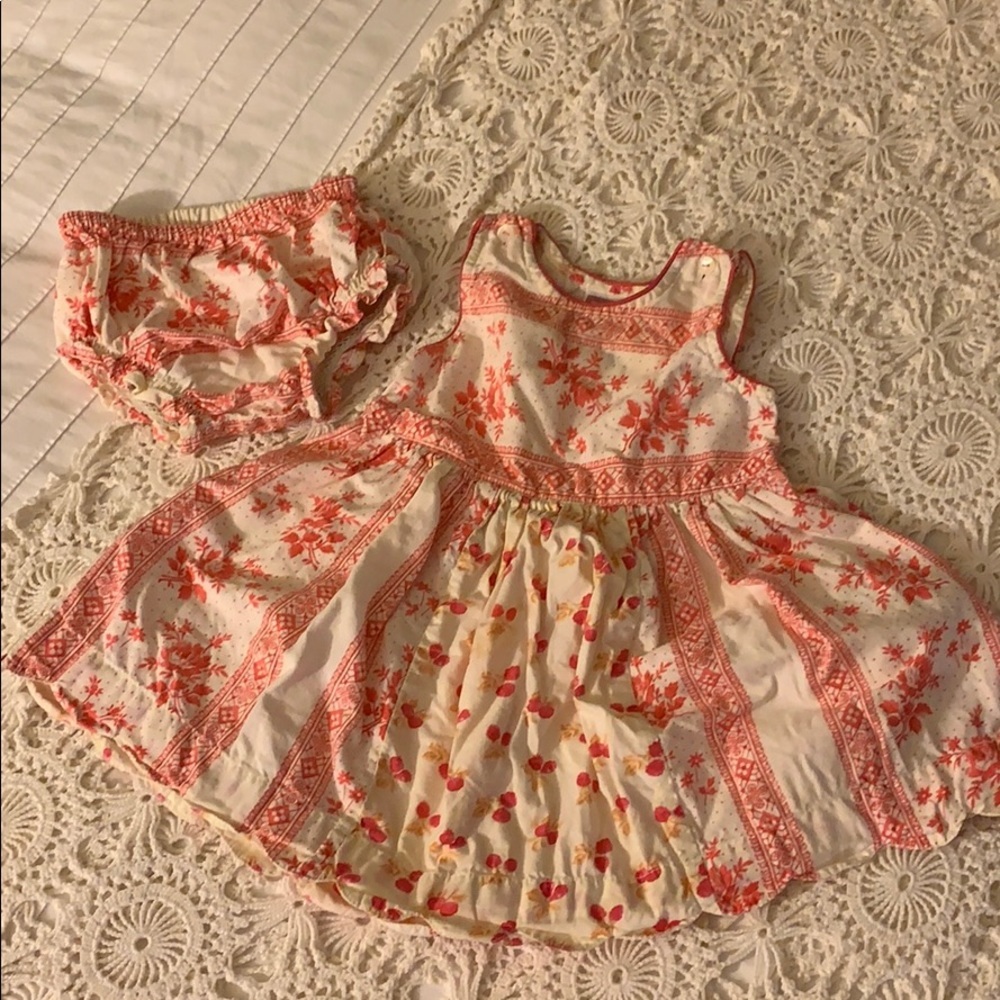 Cornelloki India 100% cotton floral dress and bloomers